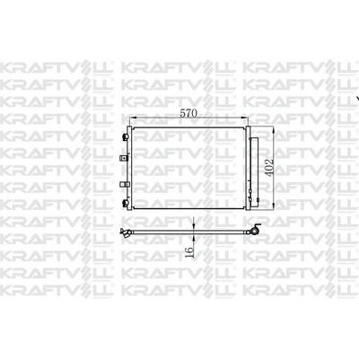 Klima Radyatoru (Kondanser) Focus Iii 1.0 Ecoboost / 1.6Tdci 11 />  Grand C-Max (Dxa/Cb7  Dxa/Ceu)  11>  (591×377×16) KRAFTVOLL 08060165