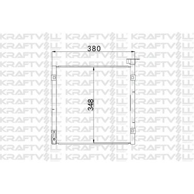 Klima Radyatoru (Kondanser) Civic 95-> (340×375×16) KRAFTVOLL 08060011