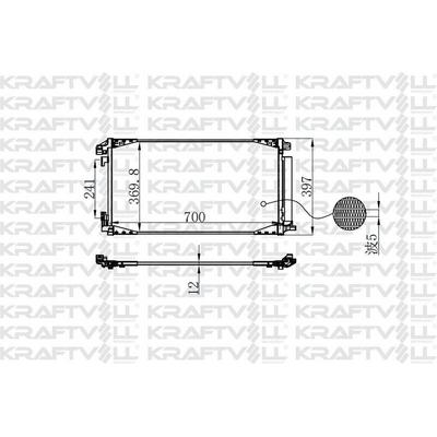 Klima Radyatoru Toyota Chr 1.2 2016-> KRAFTVOLL 08060183