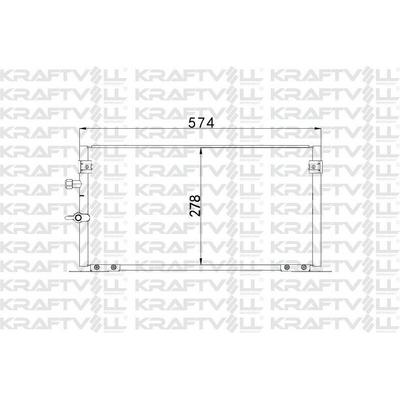 Klima Radyatoru (Kondanser) Toyota Hilux 2 4D 97-> KRAFTVOLL 08060188