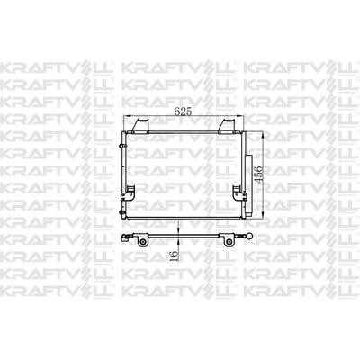 Klima Radyatoru Toyota Hilux 2.5 3.0 2005> (545×340×16) KRAFTVOLL 08060244