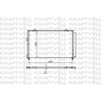 Klima Radyatoru Toyota Rav4 2012-> KRAFTVOLL 08060247