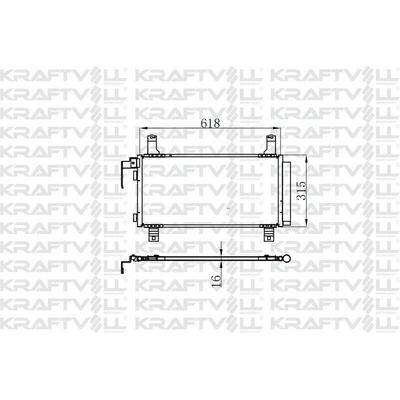 Klima Radyatoru Mazda 6 2.0 2002 2007 KRAFTVOLL 08060033