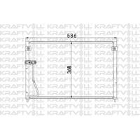 Klima Radyatoru  626 V 570×358×18 KRAFTVOLL 08060034