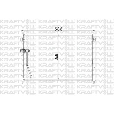 Klima Radyatoru  626 V 570×358×18 KRAFTVOLL 08060034