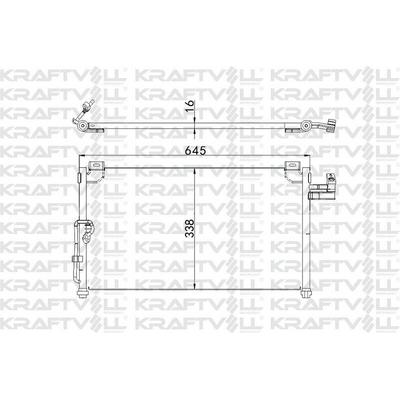 Klima Radyatoru Mazda 323 1998 2002 KRAFTVOLL 08060035