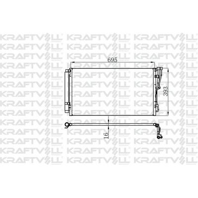 Klima Radyatoru (Kondanser) Sonata 10-> Kia Optime 12-> (715×382×12) KRAFTVOLL 08060207