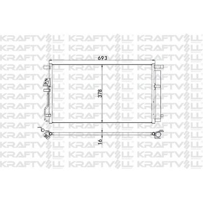 Klima Radyatoru Hyundai Tucson 1.6 Crdi 15-> Kia Sportage Crdi1.6> KRAFTVOLL 08060210