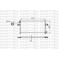 Klima Radyatoru Nissan Pickup D22 98-> 710×328×20 KRAFTVOLL 08060025