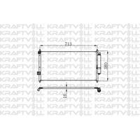 Klima Radyatoru Nissan Xtrail Benzinli - Dizel 2001 - 2007 KRAFTVOLL 08060026