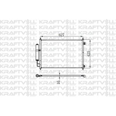 Klima Radyatoru Nissan Xtrail Benzinli - Dizel 2007 -> KRAFTVOLL 08060028