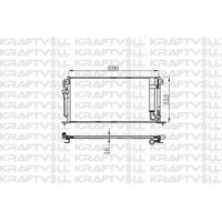 Klima Radyatoru Mitsubishi Lancer 03>07 (675×334 4×16) KRAFTVOLL 08060194