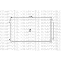 Klima Radyatoru (Kondanser) Accord 2 0 03-> KRAFTVOLL 08060021