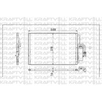 Klima Radyatoru (Kondanser) Corsa C 1 4 01->06 KRAFTVOLL 08060101