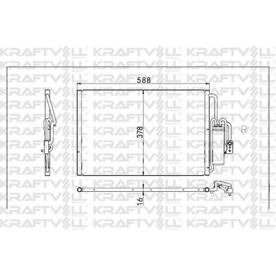 Klima Radyatoru (Kondanser) Corsa C 1 4 01->06 KRAFTVOLL 08060101