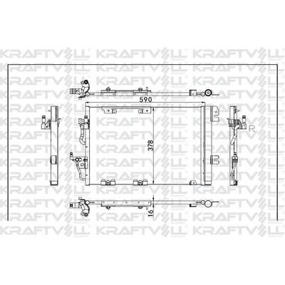 Klima Radyatoru Astra H Zafira B A16Xer KRAFTVOLL 08060102