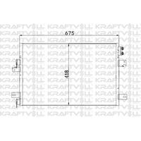 Klima Radyatoru Jeep Compass 2.0 Crd 06> Dodge Avenger 2.4 07>14 Chrysler Sebring 2.7 07>10 KRAFTVOLL 08060216