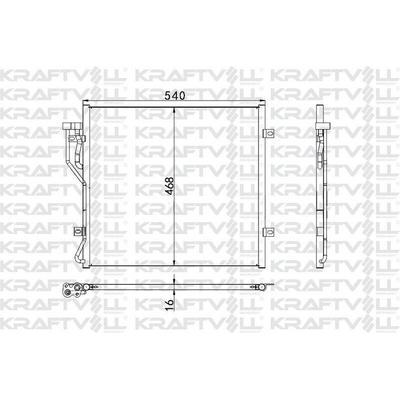 Klima Radyatoru (Mekanik) Jeep Cherokee 01>12 KRAFTVOLL 08060217