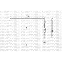 Kondenser Chrysler Voyager 01> KRAFTVOLL 08060218