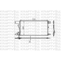 Kondenser (Klima) Radyatoru Scania P  G  R  T Seriler 2004 Ve Sonrasi KRAFTVOLL 08060181