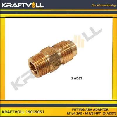 Fitting Ara Adaptör   M1/4 Sae - M1/8 Npt  (5 Adet) KRAFTVOLL 19015051