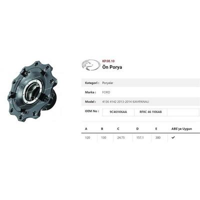 Dingil Poryasi Ön Teker Kampanali Ford 4136   4142 2013-2014 KURTSAN KP.08.10