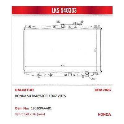 Motor Su Rdyatoru Accord 98>02 Manuel LKS 540303