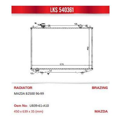 Motor Radyatoru B2500 96>99 (Brazing) LKS 540361