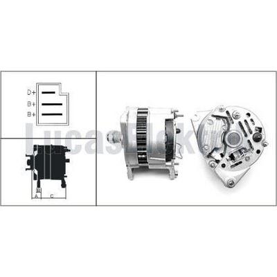 Alternator A127 12V 55A Bmc Fatih Kamyon LUCAS 24145