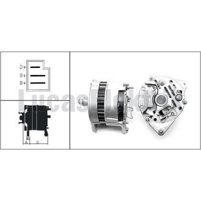 Alternator A127 12V 65A Jcb 2Cx 3Cx 3D 407 408 LUCAS LEA0035