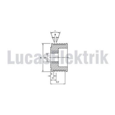 Alternator Kasnak Coklu Bmc Profesyonel Kamyon (Uzt 160) LUCAS UZT 166