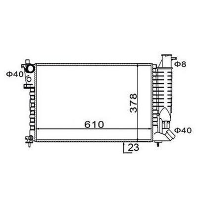 Motor Su Radyatoru P306 Xsara 93 97 1 8 1 6I Klimali Olcu: (377 5×610×23) MARELLI 359000300190