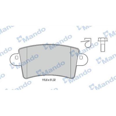 Arka Fren Balatasi Master Ii Movano 1.9 / 2.5D / 2.8Dti Tum Modeller (01 ) MANDO MBF015027