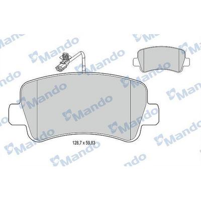 Arka Fren Balatasi Master Iii Movano B 2.3Cdti 07 / 10> Tek Teker MANDO MBF015044