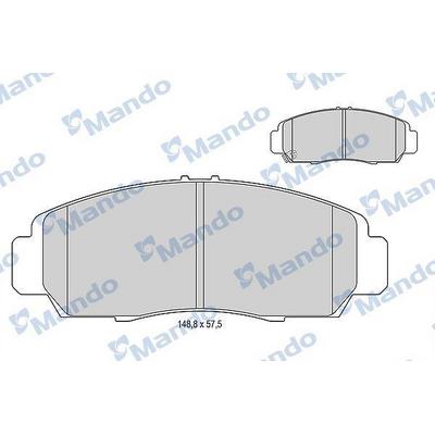 On Fren Balatasi Honda Civic 1.4-1.6-1.8 Hb-Sedan 2006-> Civic (Fb7) 2012->  Honda Frv 2006-> MANDO MBF015003