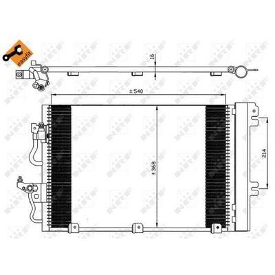 Klima Radyatoru Astra H Zafira B Duz Ve Easytronic Sanziman (590×380×16) NRF 35555