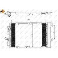 Klima Radyatoru Astra H Zafira B 1 6 / 2 0 Turbo 04> (588×381×16) NRF 35556