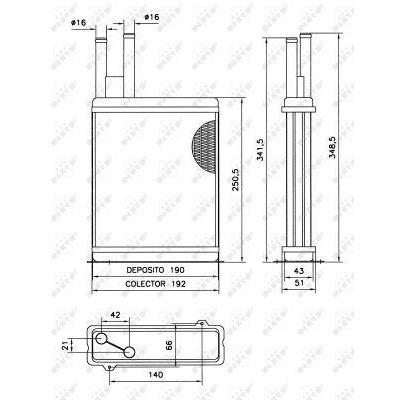 Kalorifer Radyatoru Boxer Jumper Dj5 Dj5T Dj5Ted Xud Motor < 2000 NRF 52066