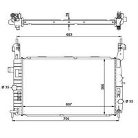 Motor Su Radyatoru (Brazing) Meriva A Y17Dt Klimali NRF 53416