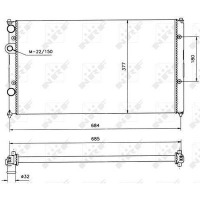 Motor Radyator Cordoba Ibiza Inca Golf Iii Caddy Polo Classic 1.6 / 1.9Sdi / 1.7Sdi NRF 58093