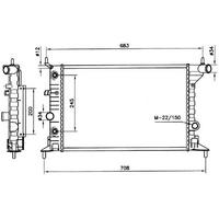 Motor Su Radyator X16Xel X20Xev Klimasiz A / T Vectra B (Brazing) NRF 519516