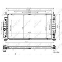 Radyator 300 M 2 7 V6 24V / 3 5 V6 24V 98 04 NRF 53954