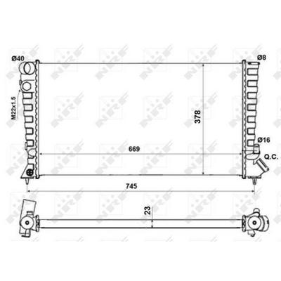 Motor Su Radyator Partner P306 Berlingo Xsara Dw8 / Dw8B Klimasiz (00 03) Segmanli (1351Z1) NRF 58189A