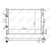 Motor Radyatoru Megane Ii Scenic 1 5Dci 1 4 / 1 6 / 2 0 16V (590×455×26) / (1 Sira Alb Sistem) NRF 58329A