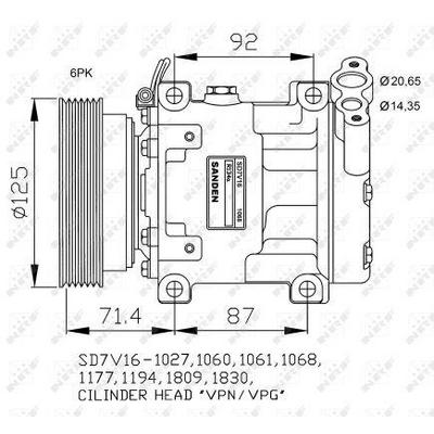 Klima Kompresoru Dacia Duster Logan Sandero NRF 32742G