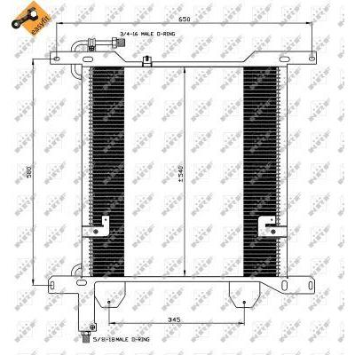 Klima Radyatoru Kondenser Daf 95 Xf Fa / 95 Xf Fac / 95 Xf Fad / 95 Xf Far / 95 Xf Ft / 95 Xf Ftg / 95 Xf Ftr / 95 X NRF 35837