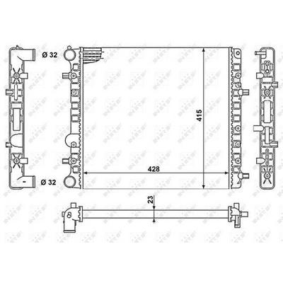 Motor Su Radyatoru (Klimasiz / Otomatik Sanziman) 190 W201 85>93 W124 86>92 S124 86>90 NRF 50140