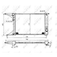 Radyator Opel Omega B NRF 50222