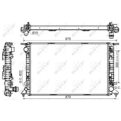 Motor Su Radyatoru Audi Q5 3 0Tdi Ccwa (Otomatik) 08> NRF 53116