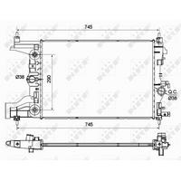 Motor Su Radyatoru A.T Astra J 10>19 A16Xer - B16Xer Cruze (J300) Cruze (J305) F16D 580×398×16 NRF 53122